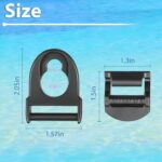 YUEARN Kayak Seat Clips and Hooks, Compatible with Lifetime Kayak Replacement Parts, 4 Pack Kayak Accessories Hooks Fit for Lifetime Kayak Seats Upgrade, Kayak Repair Kit