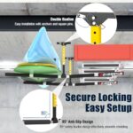 GanFindX Kayak Overhead Storage Rack – Adjustable Ceiling Hangers for 2 Kayaks, Paddleboards, or Surfboards