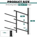 EVERHANGER Wall Mounted Kayak Storage Rack for 3 Kayaks, Adjustable Kayak Holder, Heavy Duty Canoe Rack with 660LBS Weight Capacity, Indoor & Outdoor Use