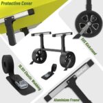 GanFindX Kayak Cart Heavy-Duty Aluminum Foldable Kayak Canoe Trolley with Adjustable Elastic Straps | Portable Lightweight Kayak Cart Dolly