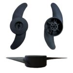 Boat Propeller for Brushless and brushed Electric Trolling Motor,Engine Replacement Propeller (2-Blade, Black)