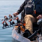 YakAttack SideStage Pro Rod Rack for Kayak Fishing – Set of 2 | Horizontal Fishing Rod Holder with LockNLoad Mount & ClickTrac Rails | Fits Pedal Drive & Motorized Kayaks | Durable USA-Made Gear