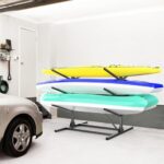 WALMANN Garage Kayak Rack, Heavy-Duty 6-Tier Adjustable Freestanding Kayak Stand Metal Kayak Storage Rack