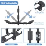 XGeek Kayak Roof Rack 4-in-1 Set of 2 for Kayak, Surfboard, Canoe and Ski Board Rooftop Mount Carrier Folding Adjustable Bilateral J-Style Rack on SUV, Car and Truck